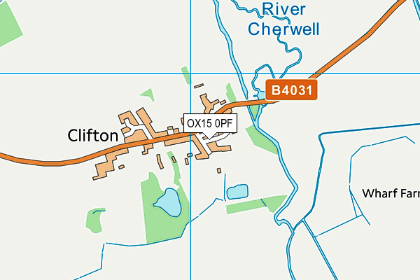 OX15 0PF map - OS VectorMap District (Ordnance Survey) OX15 0PF map - OS VectorMap District (Ordnance Survey)