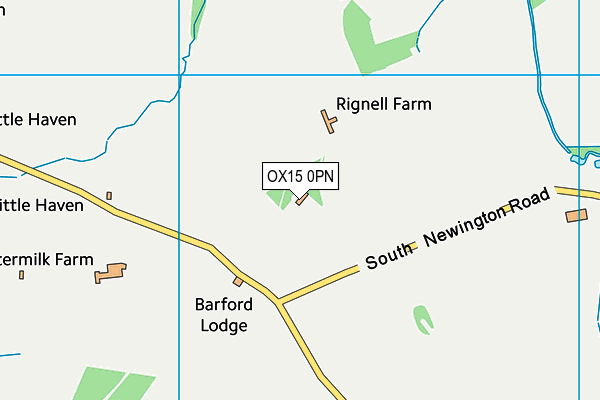 OX15 0PN map - OS VectorMap District (Ordnance Survey) OX15 0PN map - OS VectorMap District (Ordnance Survey)