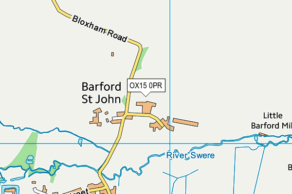 OX15 0PR map - OS VectorMap District (Ordnance Survey) OX15 0PR map - OS VectorMap District (Ordnance Survey)