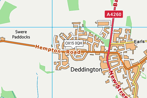 OX15 0QH map - OS VectorMap District (Ordnance Survey) OX15 0QH map - OS VectorMap District (Ordnance Survey)