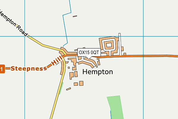 OX15 0QT map - OS VectorMap District (Ordnance Survey) OX15 0QT map - OS VectorMap District (Ordnance Survey)