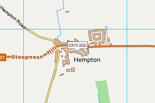 OX15 0QU map - OS VectorMap District (Ordnance Survey)