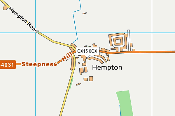 OX15 0QX map - OS VectorMap District (Ordnance Survey) OX15 0QX map - OS VectorMap District (Ordnance Survey)