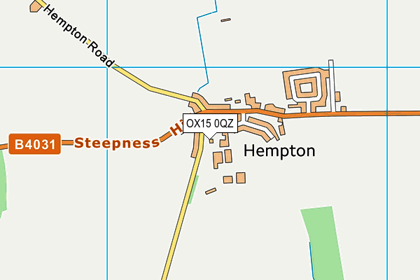 OX15 0QZ map - OS VectorMap District (Ordnance Survey) OX15 0QZ map - OS VectorMap District (Ordnance Survey)