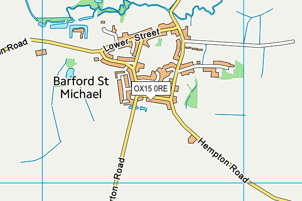 OX15 0RE map - OS VectorMap District (Ordnance Survey) OX15 0RE map - OS VectorMap District (Ordnance Survey)