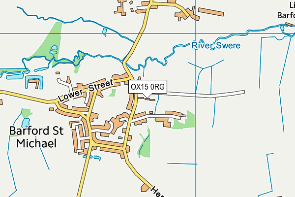 OX15 0RG map - OS VectorMap District (Ordnance Survey) OX15 0RG map - OS VectorMap District (Ordnance Survey)