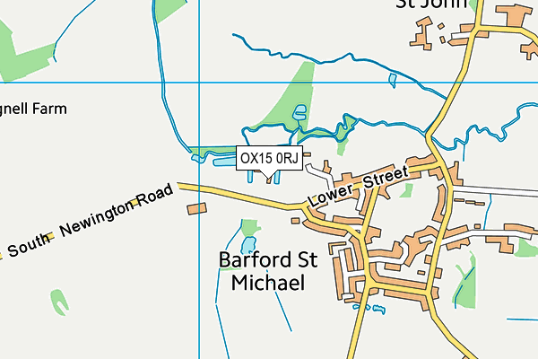 OX15 0RJ map - OS VectorMap District (Ordnance Survey) OX15 0RJ map - OS VectorMap District (Ordnance Survey)