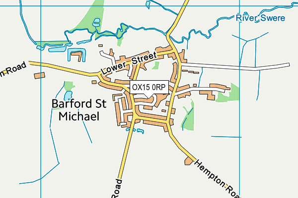 OX15 0RP map - OS VectorMap District (Ordnance Survey) OX15 0RP map - OS VectorMap District (Ordnance Survey)