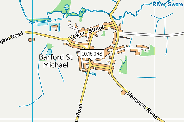 OX15 0RS map - OS VectorMap District (Ordnance Survey) OX15 0RS map - OS VectorMap District (Ordnance Survey)