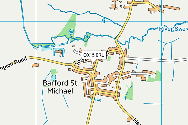 OX15 0RU map - OS VectorMap District (Ordnance Survey) OX15 0RU map - OS VectorMap District (Ordnance Survey)