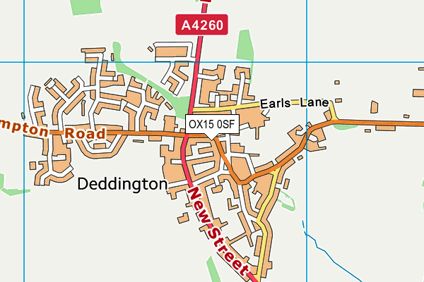 OX15 0SF map - OS VectorMap District (Ordnance Survey) OX15 0SF map - OS VectorMap District (Ordnance Survey)