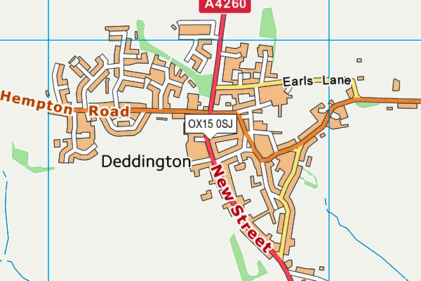 OX15 0SJ map - OS VectorMap District (Ordnance Survey)