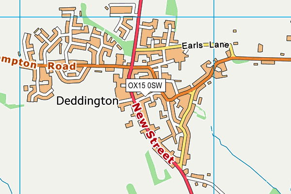 OX15 0SW map - OS VectorMap District (Ordnance Survey)