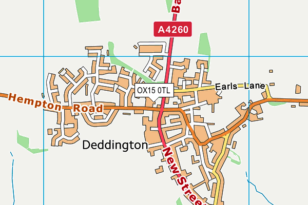 OX15 0TL map - OS VectorMap District (Ordnance Survey)