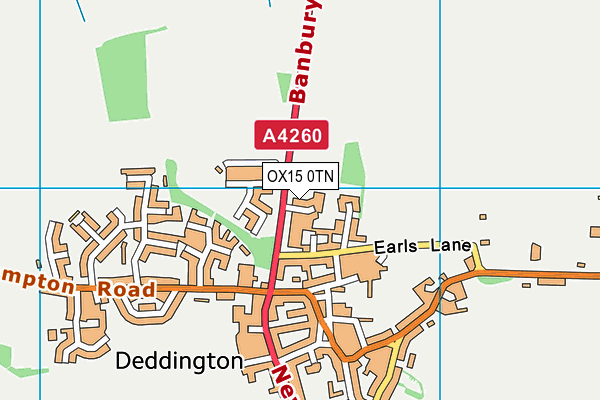 OX15 0TN map - OS VectorMap District (Ordnance Survey) OX15 0TN map - OS VectorMap District (Ordnance Survey)