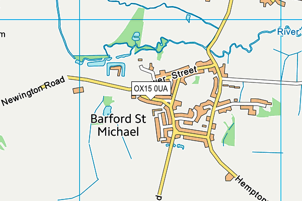 OX15 0UA map - OS VectorMap District (Ordnance Survey) OX15 0UA map - OS VectorMap District (Ordnance Survey)