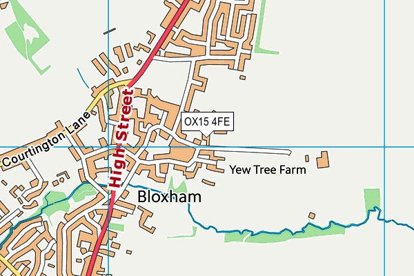 OX15 4FE map - OS VectorMap District (Ordnance Survey) OX15 4FE map - OS VectorMap District (Ordnance Survey)