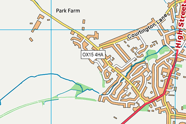 OX15 4HA map - OS VectorMap District (Ordnance Survey)