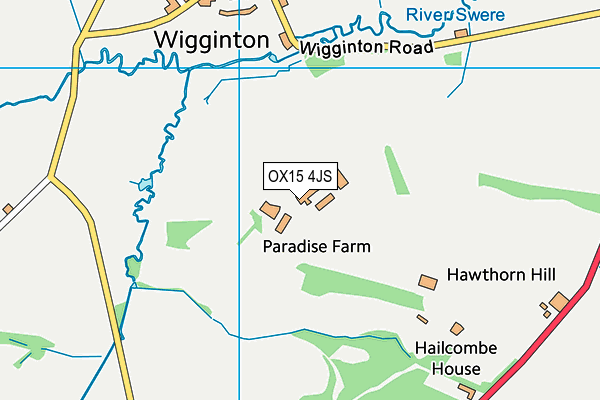 OX15 4JS map - OS VectorMap District (Ordnance Survey)