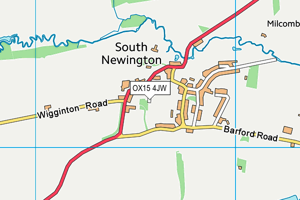OX15 4JW map - OS VectorMap District (Ordnance Survey)