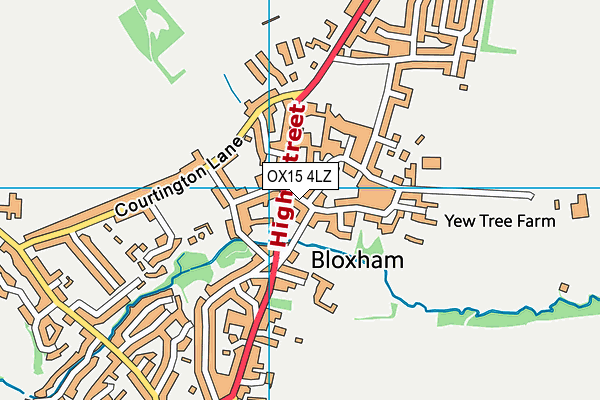 OX15 4LZ map - OS VectorMap District (Ordnance Survey)