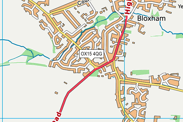 OX15 4QG map - OS VectorMap District (Ordnance Survey)
