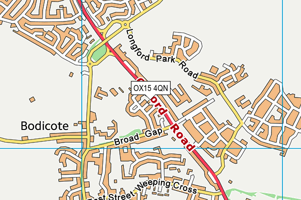 OX15 4QN map - OS VectorMap District (Ordnance Survey) OX15 4QN map - OS VectorMap District (Ordnance Survey)