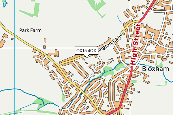 OX15 4QX map - OS VectorMap District (Ordnance Survey)