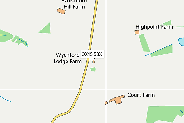 OX15 5BX map - OS VectorMap District (Ordnance Survey) OX15 5BX map - OS VectorMap District (Ordnance Survey)