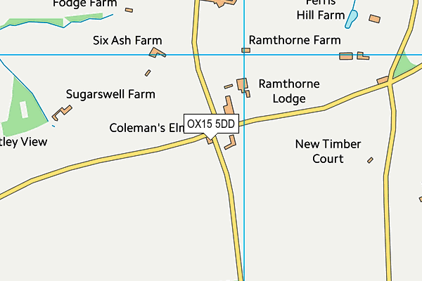 OX15 5DD map - OS VectorMap District (Ordnance Survey) OX15 5DD map - OS VectorMap District (Ordnance Survey)