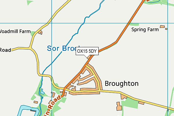 OX15 5DY map - OS VectorMap District (Ordnance Survey) OX15 5DY map - OS VectorMap District (Ordnance Survey)