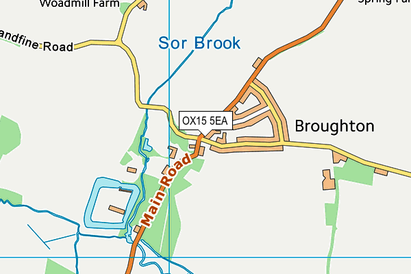 OX15 5EA map - OS VectorMap District (Ordnance Survey) OX15 5EA map - OS VectorMap District (Ordnance Survey)