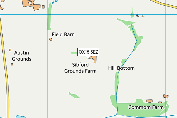 OX15 5EZ map - OS VectorMap District (Ordnance Survey) OX15 5EZ map - OS VectorMap District (Ordnance Survey)