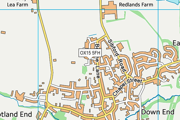 OX15 5FH map - OS VectorMap District (Ordnance Survey) OX15 5FH map - OS VectorMap District (Ordnance Survey)