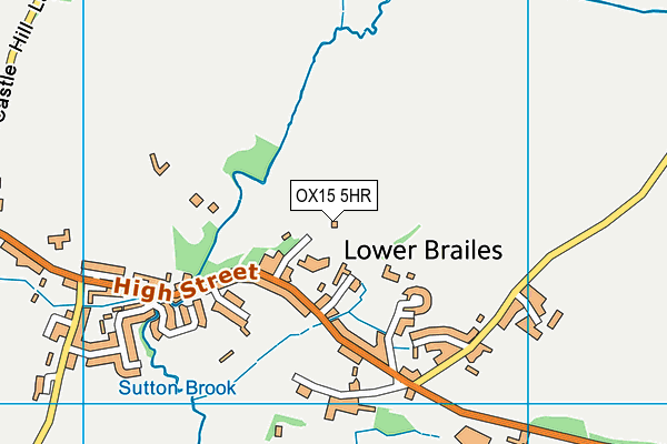 OX15 5HR map - OS VectorMap District (Ordnance Survey)