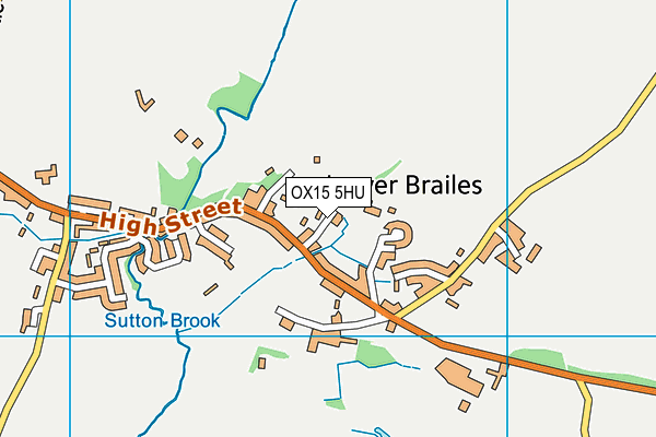 OX15 5HU map - OS VectorMap District (Ordnance Survey)