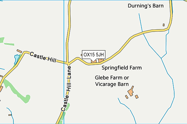 OX15 5JH map - OS VectorMap District (Ordnance Survey)