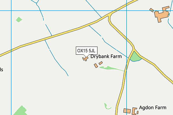 OX15 5JL map - OS VectorMap District (Ordnance Survey)