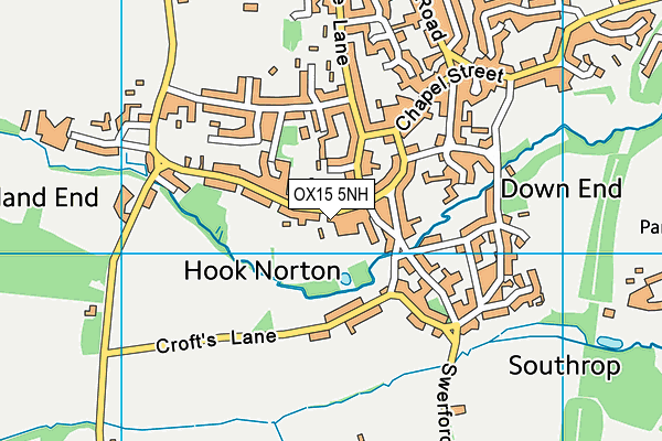 OX15 5NH map - OS VectorMap District (Ordnance Survey)