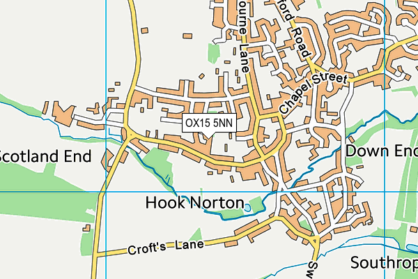 OX15 5NN map - OS VectorMap District (Ordnance Survey) OX15 5NN map - OS VectorMap District (Ordnance Survey)