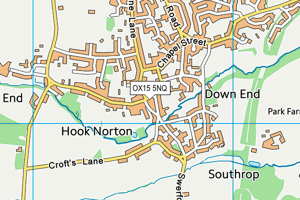 OX15 5NQ map - OS VectorMap District (Ordnance Survey) OX15 5NQ map - OS VectorMap District (Ordnance Survey)