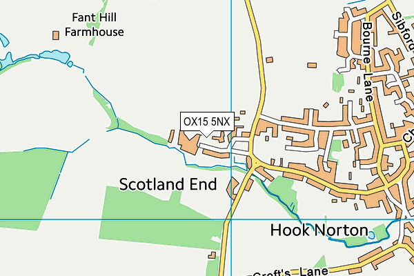 OX15 5NX map - OS VectorMap District (Ordnance Survey) OX15 5NX map - OS VectorMap District (Ordnance Survey)