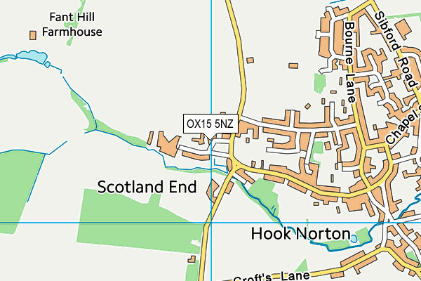 OX15 5NZ map - OS VectorMap District (Ordnance Survey) OX15 5NZ map - OS VectorMap District (Ordnance Survey)