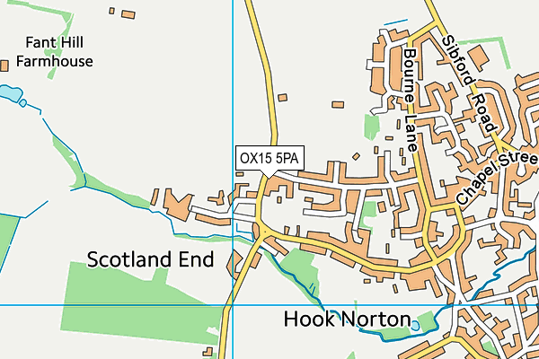 OX15 5PA map - OS VectorMap District (Ordnance Survey)