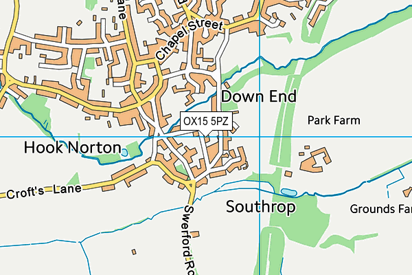 OX15 5PZ map - OS VectorMap District (Ordnance Survey) OX15 5PZ map - OS VectorMap District (Ordnance Survey)
