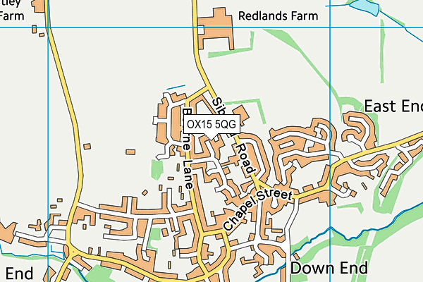 OX15 5QG map - OS VectorMap District (Ordnance Survey) OX15 5QG map - OS VectorMap District (Ordnance Survey)