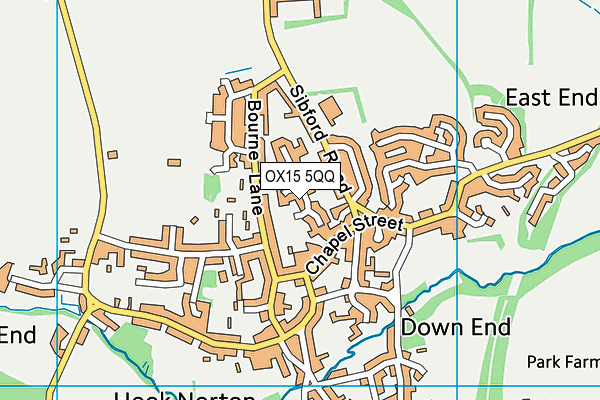 OX15 5QQ map - OS VectorMap District (Ordnance Survey) OX15 5QQ map - OS VectorMap District (Ordnance Survey)