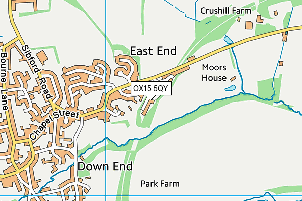 OX15 5QY map - OS VectorMap District (Ordnance Survey) OX15 5QY map - OS VectorMap District (Ordnance Survey)