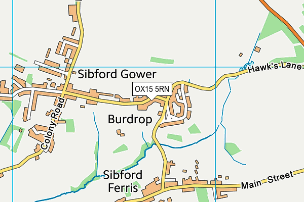 OX15 5RN map - OS VectorMap District (Ordnance Survey) OX15 5RN map - OS VectorMap District (Ordnance Survey)