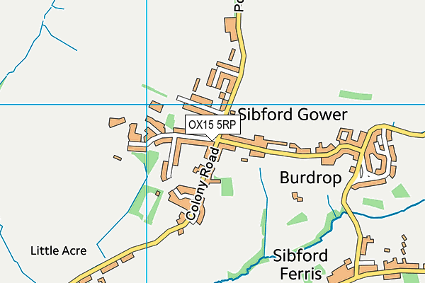 OX15 5RP map - OS VectorMap District (Ordnance Survey) OX15 5RP map - OS VectorMap District (Ordnance Survey)